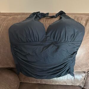 Black La Blanca Halter Swimsuit Top